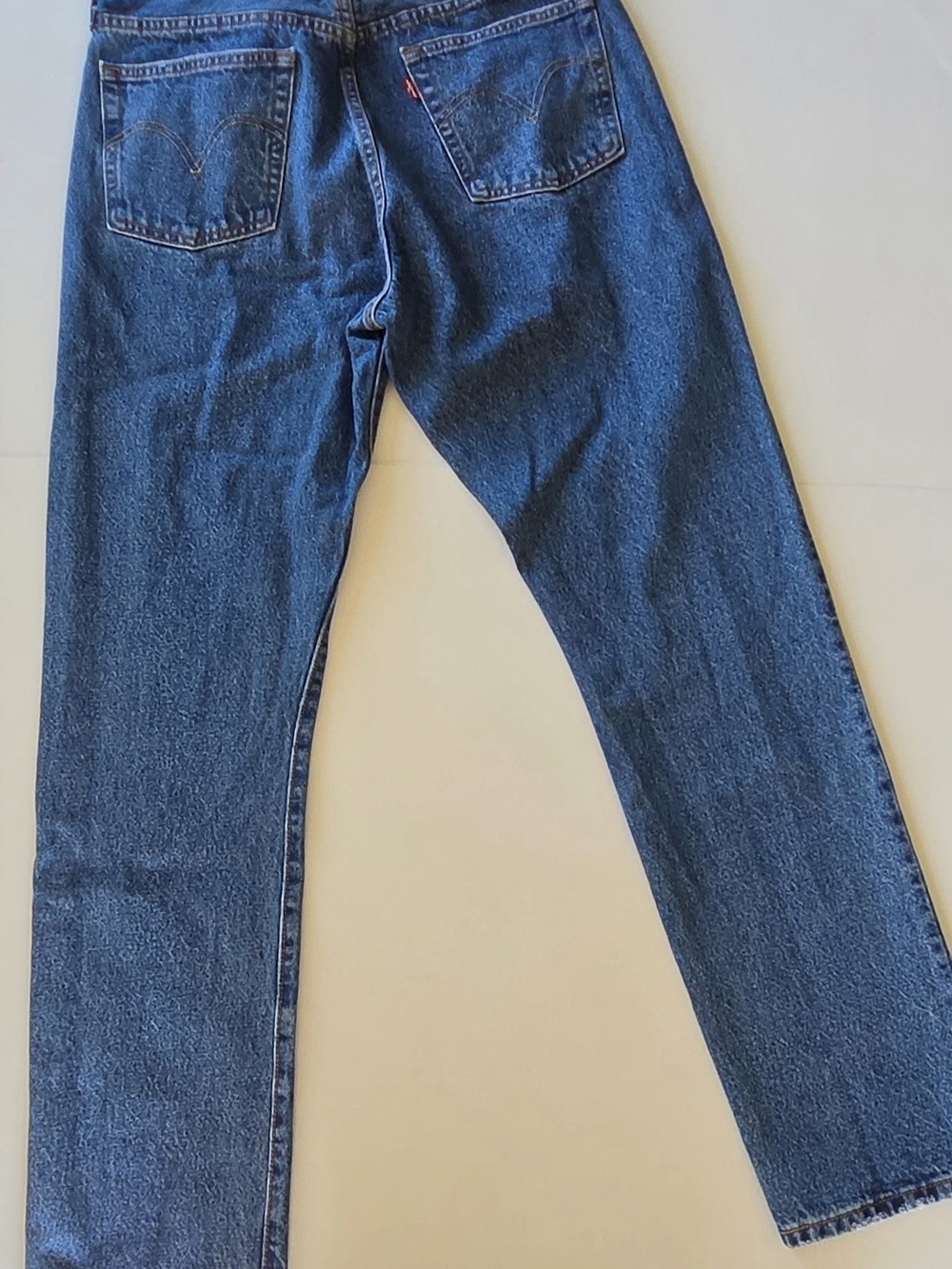 Levi's Premium 501 Original Fit Jeans 31x32 Athens Dark Blue Rigid Button Fly
